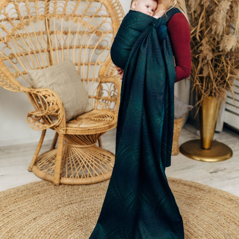 Peacock's Tail Quantum Woven Wrap by LennyLamb - Woven WrapLittle Zen One60222288
