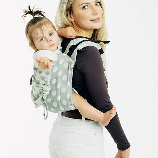 Polka Dots Plop Toddler Onbuhimo PRO by Lennylamb LennyLamb at Little Zen One