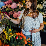 Polka Dots Plop Woven Wrap by LennyLamb LennyLamb at Little Zen One