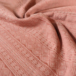 Prima Rosewood by Didymos, close-up of the diamond weave detail