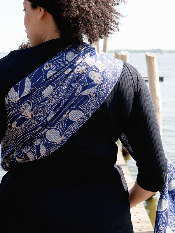 Puffins Arisaig Ring Sling by Oscha Oscha at Little Zen One