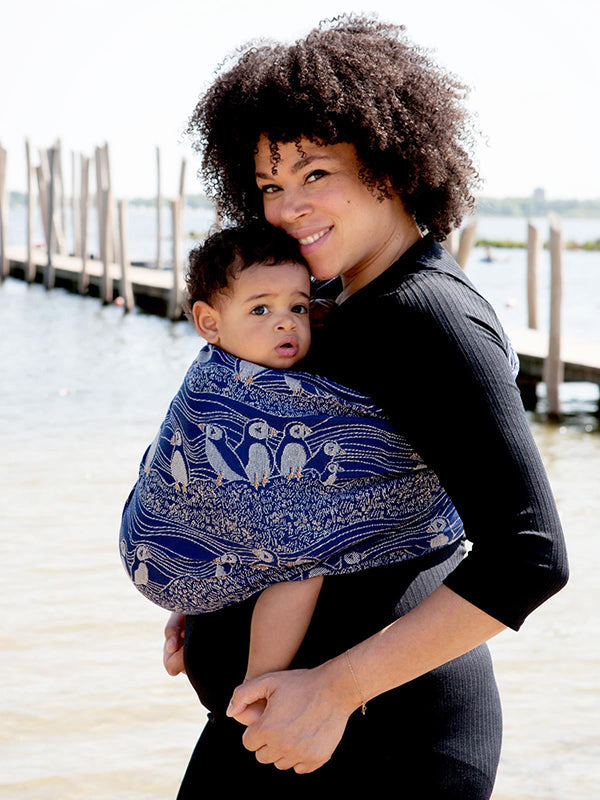 Puffins Arisaig Ring Sling by Oscha Oscha at Little Zen One
