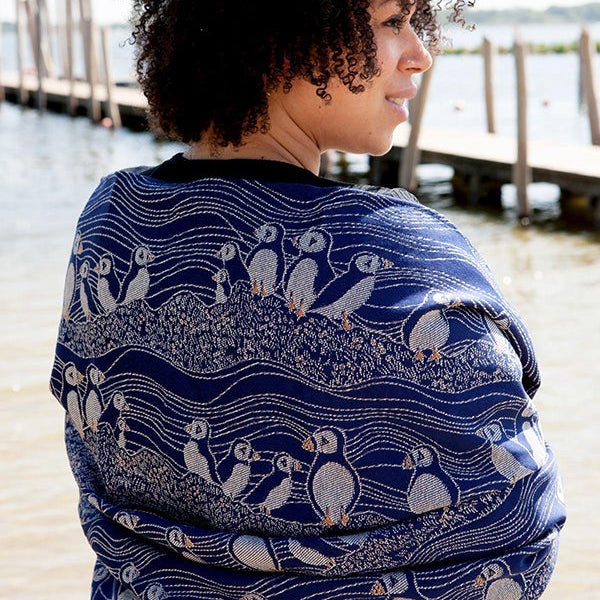 Puffins Arisaig Shawl by Oscha Oscha at Little Zen One