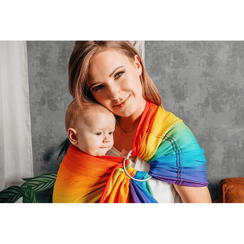 Rainbow Baby Ring Sling by LennyLamb - Ring SlingLittle Zen One5907557755283