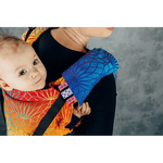 Rainbow Lotus Drool Pads & Reach Straps by LennyLamb - Baby Carrier AccessoriesLittle Zen One5907557757416