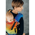 Rainbow Lotus Drool Pads & Reach Straps by LennyLamb - Baby Carrier AccessoriesLittle Zen One5907557757416
