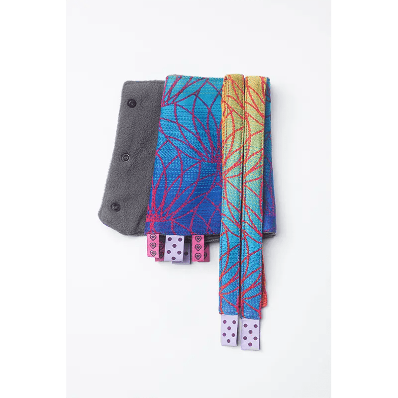 Rainbow Lotus Drool Pads & Reach Straps by LennyLamb - Baby Carrier AccessoriesLittle Zen One5907557757416