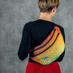 Rainbow Lotus Large Waist Bag by LennyLamb Bags