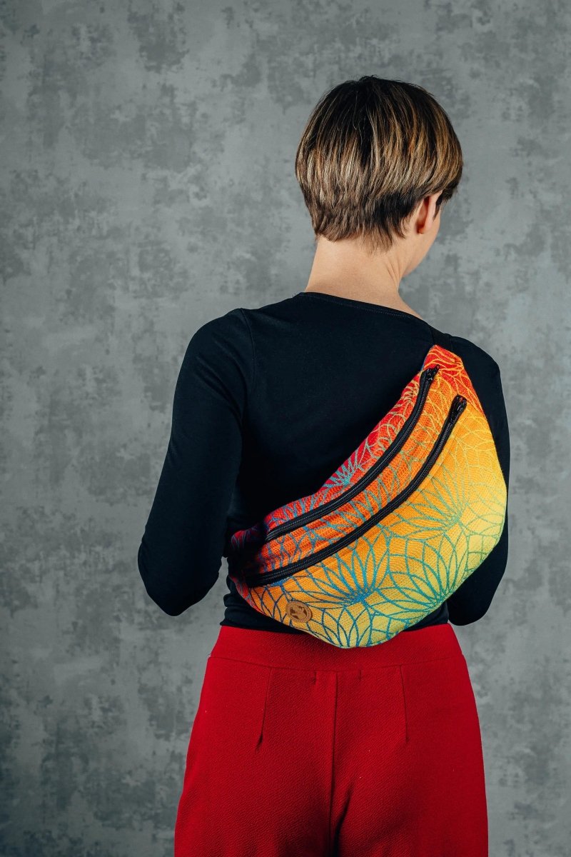Rainbow Lotus Large Waist Bag by LennyLamb - BagsLittle Zen One5907557757522