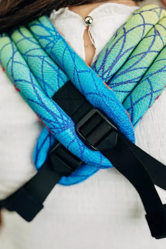 Rainbow Lotus LennyLight Baby Carrier by LennyLamb - Buckle CarrierLittle Zen One5907557780261