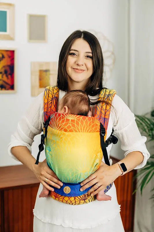 Rainbow Lotus LennyLight Baby Carrier by LennyLamb - Buckle CarrierLittle Zen One5907557780261