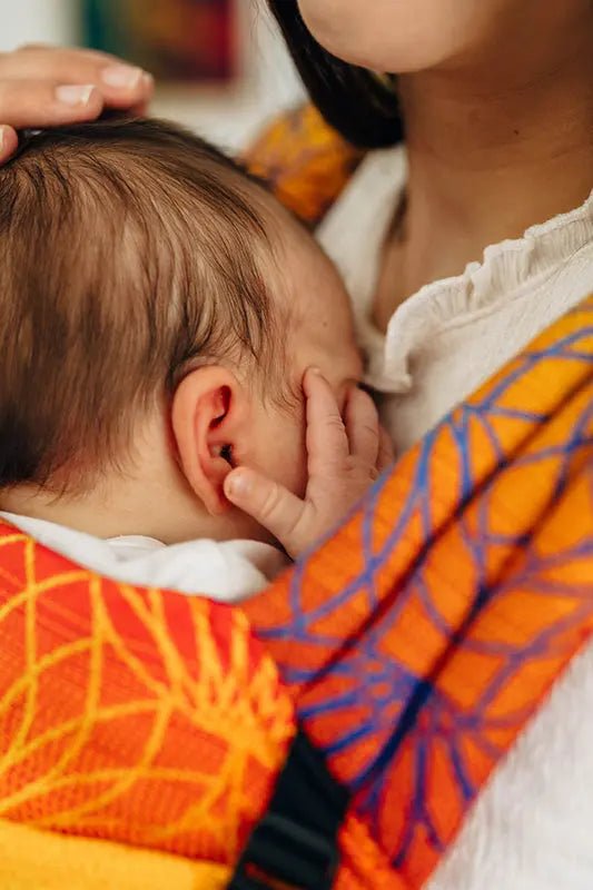 Rainbow Lotus LennyLight Baby Carrier by LennyLamb - Buckle CarrierLittle Zen One5907557780261