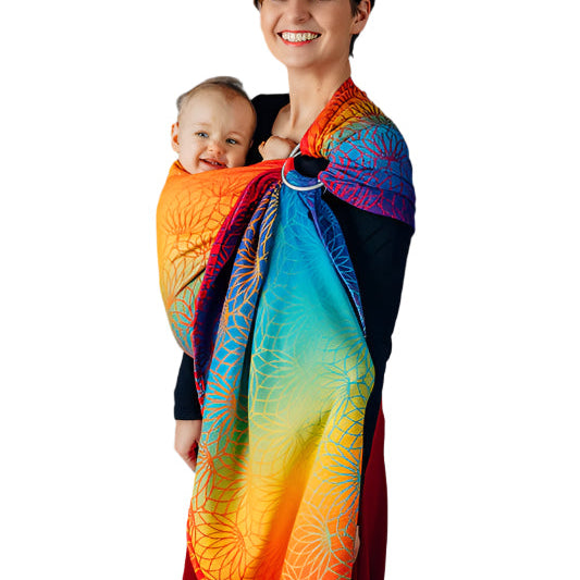 Rainbow Dreamer Woven Wrap by Girasol