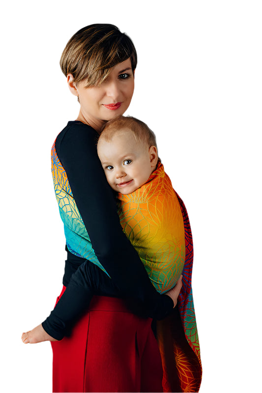 Rainbow Lotus Ring Sling by LennyLamb LennyLamb at Little Zen One