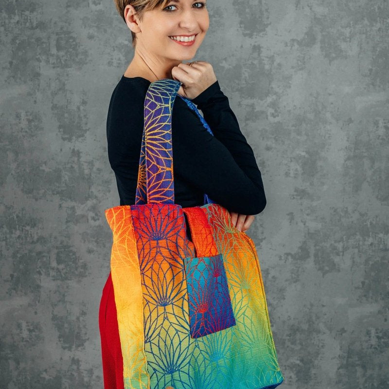 Rainbow Lotus Shoulder Bag by LennyLamb - BagsLittle Zen One5907557757539