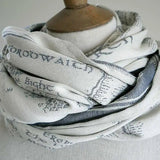 Realm of Middle Earth Ink Infinity Loop Scarf by Oscha - Baby Carrier AccessoriesLittle Zen One1111146628