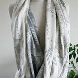 Realm of Middle Earth Ink Infinity Loop Scarf