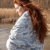 Realm of Middle Earth Ink Shawl