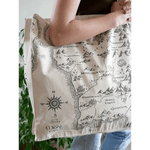 Realm of Middle Earth Large Eco Tote Bag by Oscha Bags
