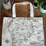Realm of Middle Earth Large Eco Tote Bag by Oscha Bags