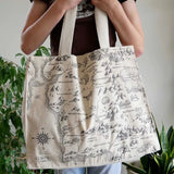 Realm of Middle Earth Large Eco Tote Bag by Oscha Bags
