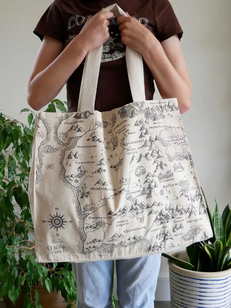 Realm of Middle - earth™ Large Eco Tote Bag by Oscha - BagsLittle Zen One22723408