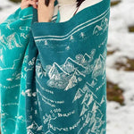 Realm of Middle Earth Moonlit Brushed Cotton Throw by Oscha Home Hobby