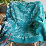 Realm of Middle Earth Moonlit Brushed Cotton Throw by Oscha Home Hobby