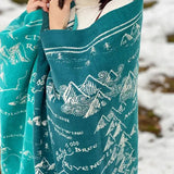 Realm of Middle - earth Moonlit Brushed Cotton Throw by Oscha - Home & HobbyLittle Zen One111117430