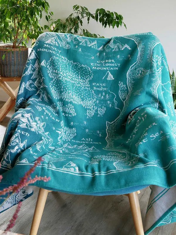 Realm of Middle - earth Moonlit Brushed Cotton Throw by Oscha - Home & HobbyLittle Zen One111117430