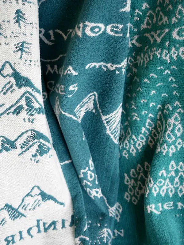 Realm of Middle - earth Moonlit Brushed Cotton Throw by Oscha - Home & HobbyLittle Zen One111117430