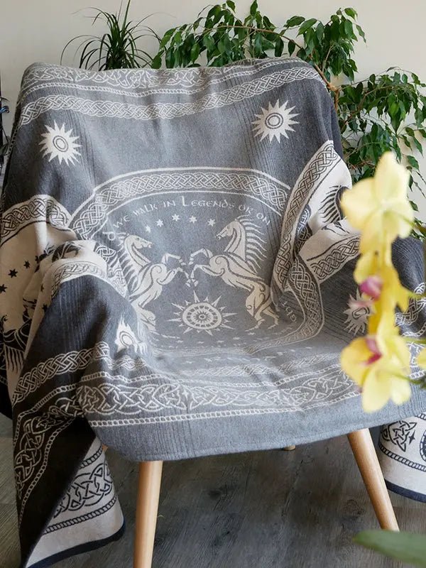 Rohan Cavalry Brushed Cotton Throw by Oscha Home Hobby