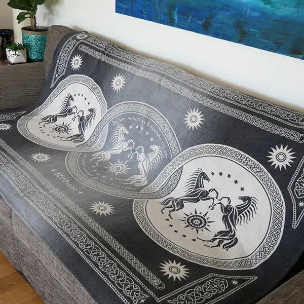 Rohan Cavalry Brushed Cotton Throw by Oscha Home Hobby