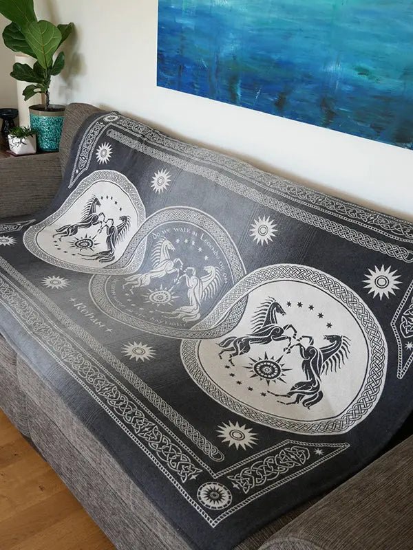 Rohan Cavalry Brushed Cotton Throw by Oscha Home Hobby