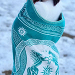 Rohan Entwash Brushed Cotton Throw by Oscha Home Hobby