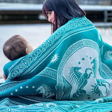Rohan Entwash Brushed Cotton Throw by Oscha Home Hobby