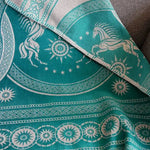 Rohan Entwash Brushed Cotton Throw by Oscha Home Hobby