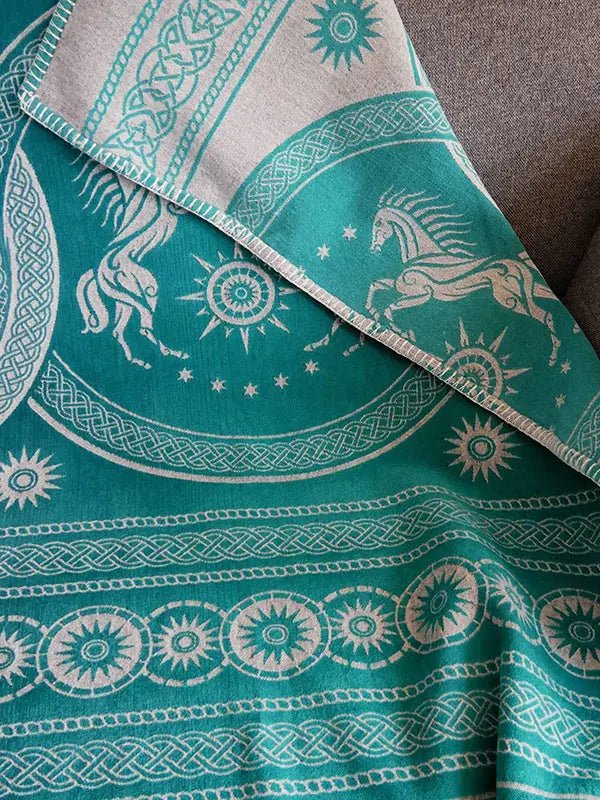 Rohan Entwash Brushed Cotton Throw by Oscha Home Hobby
