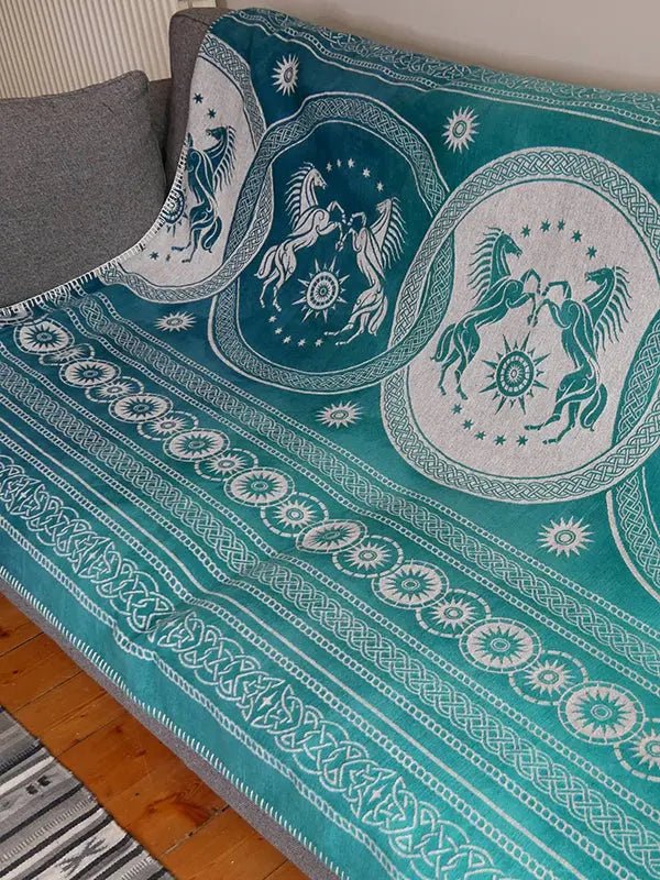 Rohan Entwash Brushed Cotton Throw by Oscha Home Hobby