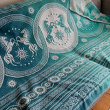 Rohan Entwash Brushed Cotton Throw by Oscha Home Hobby