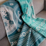 Rohan Entwash Brushed Cotton Throw by Oscha Home Hobby