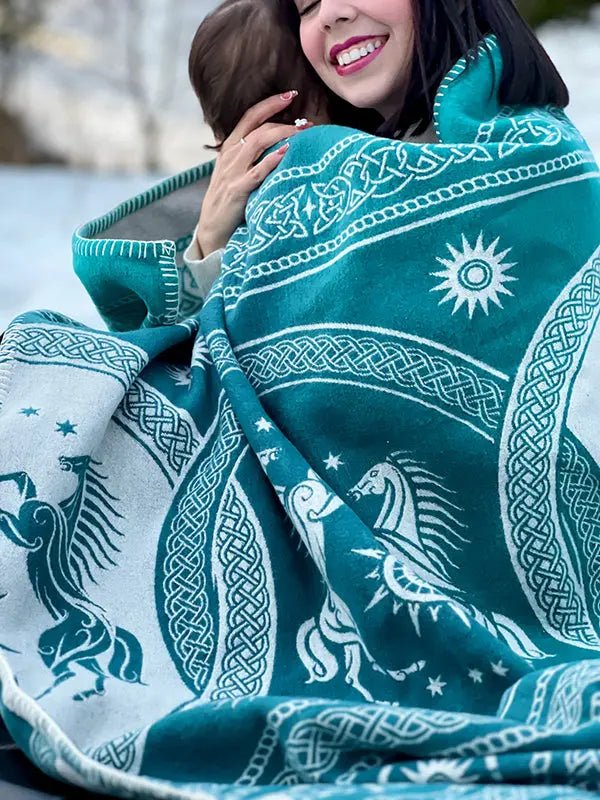 Rohan Entwash Brushed Cotton Throw by Oscha Home Hobby