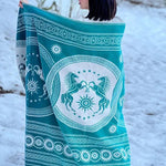 Rohan Entwash Brushed Cotton Throw by Oscha Home Hobby