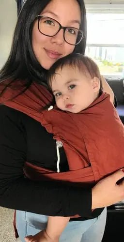 Rusty Red Toddler DidyKlick 4u Half Buckle by Didymos - Half Buckle CarrierLittle Zen One4048554400620