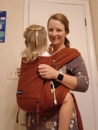 Rusty Red Toddler DidyKlick 4u Half Buckle by Didymos - Half Buckle CarrierLittle Zen One4048554400620