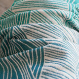 Sea Salt Moonlit Brushed Cotton Throw by Oscha Home Hobby