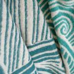 Sea Salt Moonlit Brushed Cotton Throw by Oscha Home Hobby