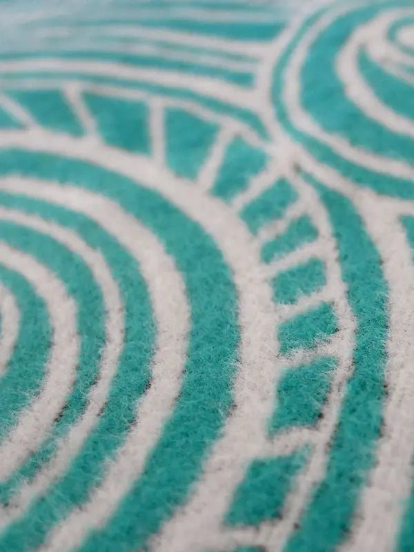 Sea Salt Moonlit Brushed Cotton Throw by Oscha Home Hobby