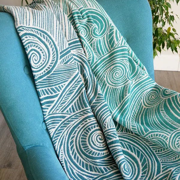 Sea Salt Moonlit Brushed Cotton Throw by Oscha - Home & HobbyLittle Zen One111138283