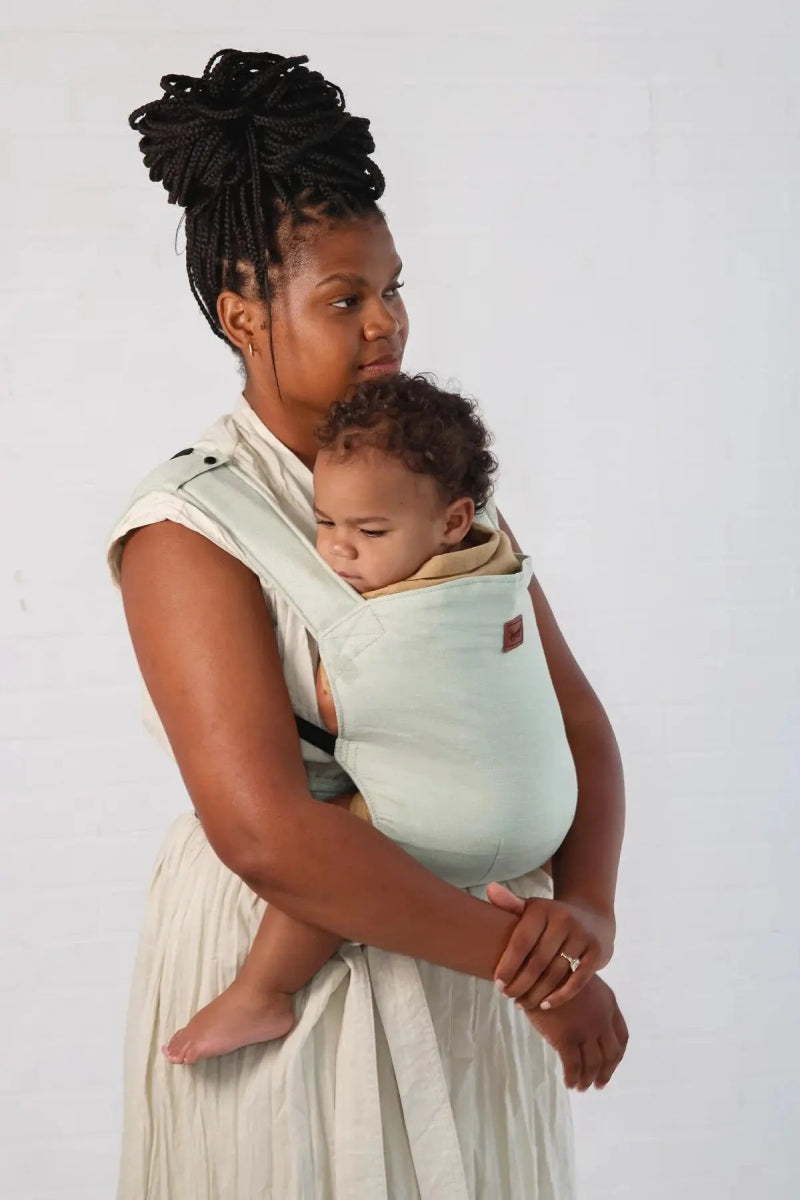 Seafoam Original Baby Carrier by Happy Baby Buckle Carrier